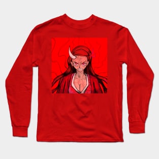 nezuko kamado in blood lust ecopop art kimetsu no yaiba Long Sleeve T-Shirt